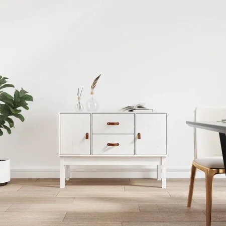 Aparador madera maciza de pino blanco 110x40x78 cm de vidaXL, Aparadores - Ref: Foro24-823525, Precio: 154,05 €, Descuento: %