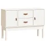 Aparador madera maciza de pino blanco 110x40x78 cm de vidaXL, Aparadores - Ref: Foro24-823525, Precio: 154,05 €, Descuento: %
