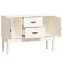 Aparador madera maciza de pino blanco 110x40x78 cm de vidaXL, Aparadores - Ref: Foro24-823525, Precio: 154,05 €, Descuento: %