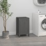 Baúl para la colada madera maciza de pino gris 44x44x76 cm de vidaXL, Cestas para ropa - Ref: Foro24-823576, Precio: 65,62 €,...
