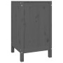 Baúl para la colada madera maciza de pino gris 44x44x76 cm de vidaXL, Cestas para ropa - Ref: Foro24-823576, Precio: 65,62 €,...
