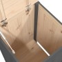 Baúl para la colada madera maciza de pino gris 44x44x76 cm de vidaXL, Cestas para ropa - Ref: Foro24-823576, Precio: 65,62 €,...