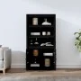Aparador alto madera maciza de pino negro 80x35x154 cm de vidaXL, Aparadores - Ref: Foro24-823523, Precio: 139,45 €, Descuent...