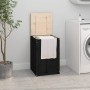Baúl para la colada madera maciza de pino negro 44x44x66 cm de vidaXL, Cestas para ropa - Ref: Foro24-823568, Precio: 62,88 €...