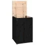Baúl para la colada madera maciza de pino negro 44x44x66 cm de vidaXL, Cestas para ropa - Ref: Foro24-823568, Precio: 62,88 €...