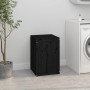 Baúl para la colada madera maciza de pino negro 44x44x66 cm de vidaXL, Cestas para ropa - Ref: Foro24-823568, Precio: 62,88 €...