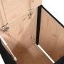 Baúl para la colada madera maciza de pino negro 44x44x66 cm de vidaXL, Cestas para ropa - Ref: Foro24-823568, Precio: 62,88 €...