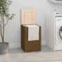 Baúl para colada madera maciza pino marrón miel 44x44x66 cm de vidaXL, Cestas para ropa - Ref: Foro24-823567, Precio: 61,52 €...