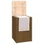 Baúl para colada madera maciza pino marrón miel 44x44x66 cm de vidaXL, Cestas para ropa - Ref: Foro24-823567, Precio: 61,52 €...