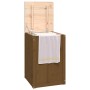 Baúl para colada madera maciza pino marrón miel 44x44x66 cm de vidaXL, Cestas para ropa - Ref: Foro24-823567, Precio: 61,52 €...