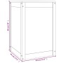 Baúl para colada madera maciza pino marrón miel 44x44x66 cm de vidaXL, Cestas para ropa - Ref: Foro24-823567, Precio: 61,52 €...