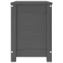 Caja de almacenaje madera maciza de pino gris 60x32x45,5 cm de vidaXL, Armarios y almacenamiento - Ref: Foro24-823546, Precio...
