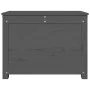 Caja de almacenaje madera maciza de pino gris 60x32x45,5 cm de vidaXL, Armarios y almacenamiento - Ref: Foro24-823546, Precio...