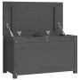 Caja de almacenaje madera maciza de pino gris 80x40x45,5 cm de vidaXL, Armarios y almacenamiento - Ref: Foro24-823536, Precio...