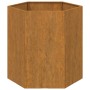 Jardinera de acero corten oxidado 40x40x45 cm en Macetas y jardineras | Comprar online en Foru.es