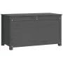 Caja de almacenaje madera maciza de pino gris 80x40x45,5 cm de vidaXL, Armarios y almacenamiento - Ref: Foro24-823536, Precio...