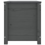 Caja de almacenaje madera maciza de pino gris 80x40x45,5 cm de vidaXL, Armarios y almacenamiento - Ref: Foro24-823536, Precio...