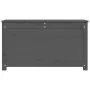 Caja de almacenaje madera maciza de pino gris 80x40x45,5 cm de vidaXL, Armarios y almacenamiento - Ref: Foro24-823536, Precio...