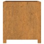 Jardinera con patas acero corten oxidado 50x50x50 cm en Macetas y jardineras | Comprar online en Foru.es