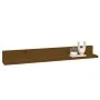 Estantes de pared 2 uds madera de pino marrón miel 80x11x9 cm de vidaXL, Estantes y estanterías - Ref: Foro24-823607, Precio:...