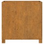 Jardineras con patas 2 udss acero corten oxidado 50x50x50 cm en Macetas y jardineras | Comprar online en Foru.es