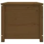Caja almacenaje madera maciza pino marrón miel 110x50x45,5 cm de vidaXL, Armarios y almacenamiento - Ref: Foro24-823542, Prec...