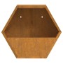 Jardineras de pared 2 uds acero corten oxidado 30x10x25 cm en Macetas y jardineras | Comprar online en Foru.es