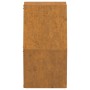 Jardineras de pared 2 uds acero corten oxidado 30x10x25 cm en Macetas y jardineras | Comprar online en Foru.es
