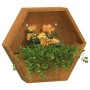 Jardineras de pared 2 uds acero corten oxidado 46x10x40 cm en Macetas y jardineras | Comprar online en Foru.es