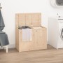 Baúl para la colada madera maciza de pino 88,5x44x66 cm de vidaXL, Cestas para ropa - Ref: Foro24-823569, Precio: 110,23 €, D...