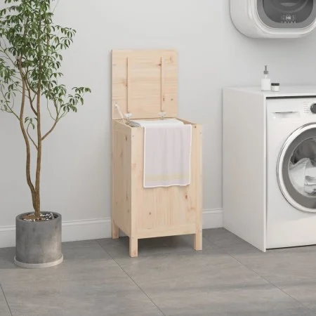 Baúl para la colada madera maciza de pino 44x44x76 cm de vidaXL, Cestas para ropa - Ref: Foro24-823574, Precio: 69,32 €, Desc...
