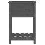 Jardinera de madera maciza de pino gris 54x34,5x81 cm en Macetas y jardineras | Comprar online en Foru.es