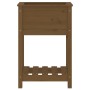 Jardinera de madera maciza de pino marrón 54x34,5x81 cm en Macetas y jardineras | Comprar online en Foru.es