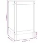 Baúl para la colada madera maciza de pino 44x44x76 cm de vidaXL, Cestas para ropa - Ref: Foro24-823574, Precio: 69,32 €, Desc...