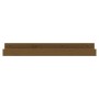 Estantes de pared 2 uds madera de pino marrón miel 80x12x9 cm de vidaXL, Estantes y estanterías - Ref: Foro24-823592, Precio:...