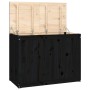 Baúl para la colada madera maciza de pino negro 88,5x44x66 cm de vidaXL, Cestas para ropa - Ref: Foro24-823573, Precio: 103,9...