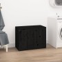 Baúl para la colada madera maciza de pino negro 88,5x44x66 cm de vidaXL, Cestas para ropa - Ref: Foro24-823573, Precio: 103,9...