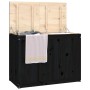 Baúl para la colada madera maciza de pino negro 88,5x44x66 cm de vidaXL, Cestas para ropa - Ref: Foro24-823573, Precio: 103,9...