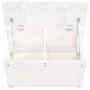 Caja de almacenaje madera maciza de pino blanco 60x32x45,5 cm de vidaXL, Armarios y almacenamiento - Ref: Foro24-823545, Prec...