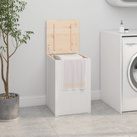 Baúl para la colada madera maciza de pino blanco 44x44x66 cm de vidaXL, Cestas para ropa - Ref: Foro24-823565, Precio: 80,30 ...
