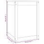 Baúl para la colada madera maciza de pino blanco 44x44x66 cm de vidaXL, Cestas para ropa - Ref: Foro24-823565, Precio: 80,30 ...