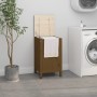 Baúl para colada madera maciza pino marrón miel 44x44x76 cm de vidaXL, Cestas para ropa - Ref: Foro24-823577, Precio: 72,19 €...