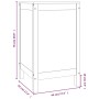 Baúl para colada madera maciza pino marrón miel 44x44x76 cm de vidaXL, Cestas para ropa - Ref: Foro24-823577, Precio: 72,19 €...