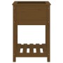 Jardinera de madera maciza de pino marrón 54x54x81 cm en Macetas y jardineras | Comprar online en Foru.es
