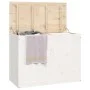 Baúl para la colada madera maciza de pino blanco 88,5x44x66 cm de vidaXL, Cestas para ropa - Ref: Foro24-823570, Precio: 129,...
