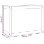 Baúl para la colada madera maciza de pino blanco 88,5x44x66 cm de vidaXL, Cestas para ropa - Ref: Foro24-823570, Precio: 129,...