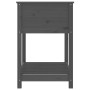 Jardinera con estante madera maciza de pino gris 82,5x54x81 cm en Macetas y jardineras | Comprar online en Foru.es