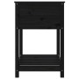 Jardinera con estante madera maciza de pino negro 82,5x54x81 cm en Macetas y jardineras | Comprar online en Foru.es