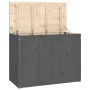 Baúl para la colada madera maciza de pino gris 88,5x44x66 cm de vidaXL, Cestas para ropa - Ref: Foro24-823571, Precio: 127,91...