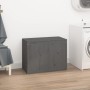 Baúl para la colada madera maciza de pino gris 88,5x44x66 cm de vidaXL, Cestas para ropa - Ref: Foro24-823571, Precio: 127,91...